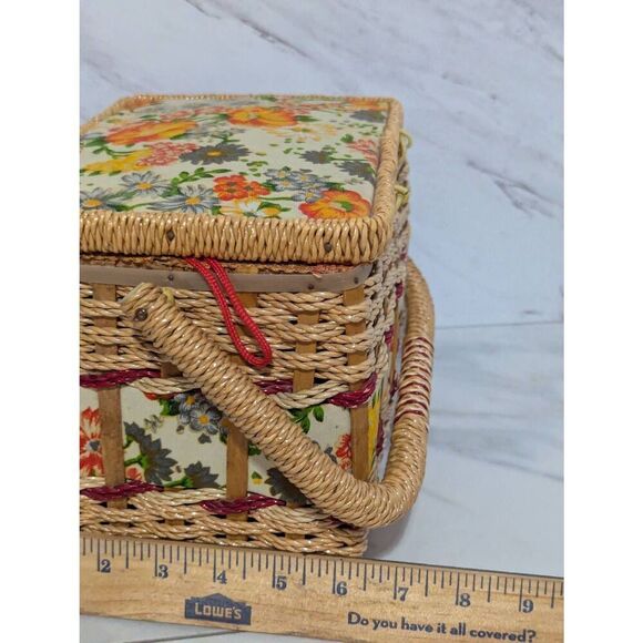 Vintage 60's Sewing Basket Booklet Denim Patches & 1lb. Vintage Buttons - Picture 6 of 12